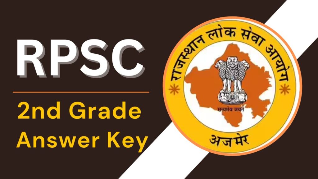 Rpsc 2nd Grade Teacher Answer key 2025
