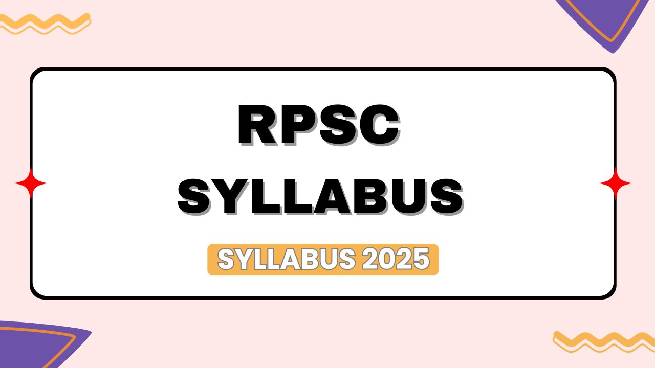 Rpsc Syllabus